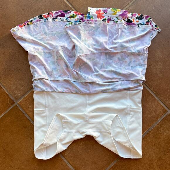 Dona Jo Athletic Skort w Floral Print and Ruffles for Golf, Netball size XL/3 - Picture 8 of 11